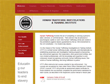 Tablet Screenshot of humantraffickingtraining.info